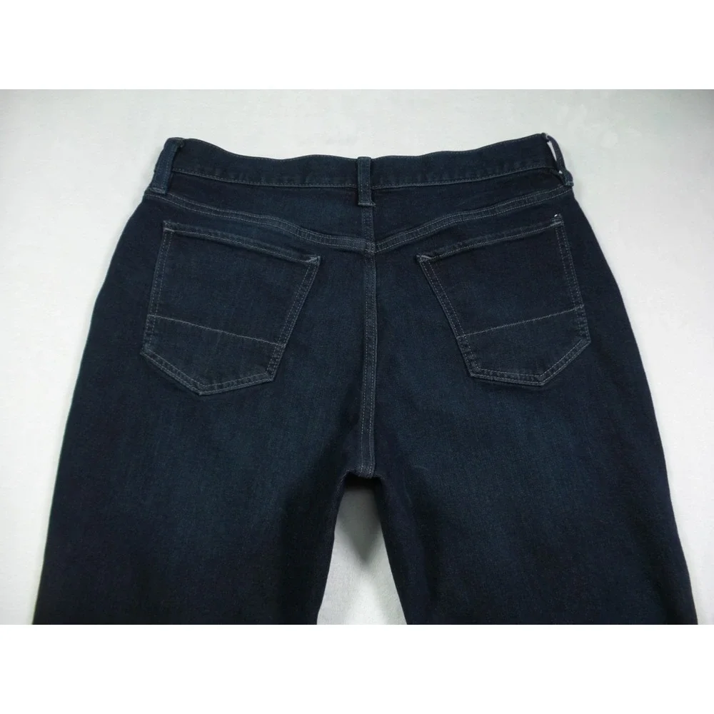 Banana Republic Travel Jeans Mens Size 34 x 30 Blue Denim Athletic Fit Dark Wash